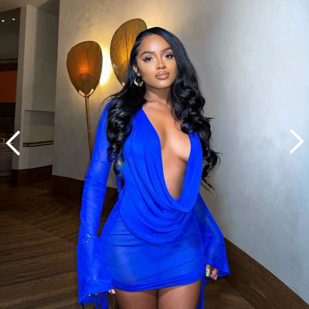 Blue two piece top and bottom